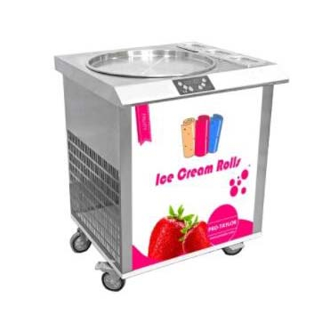 Hand Stirring Instant Ice Cream Rolls Machine