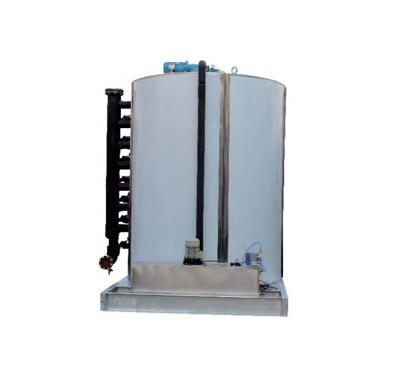 25T/Day Industrial Flake Ice Machine Stainless Steel Evaporator 