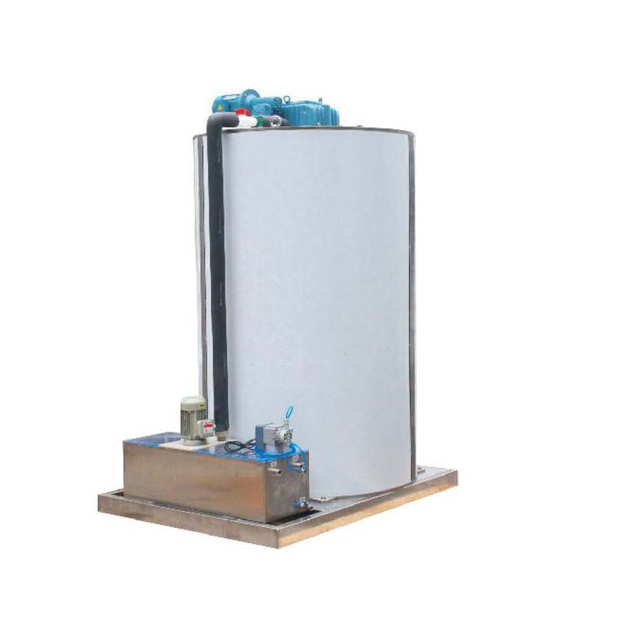 8T/Day Industrial Flake Ice Machine Stainless Steel Evaporator 